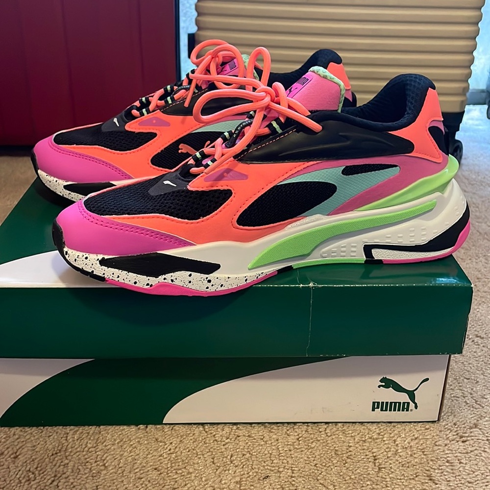 Puma RS Fast White/Green/Peach